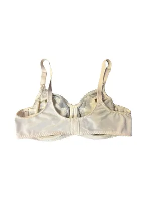 Full Coverage Bali Nude Bra Womens 38C Used Lace Mesh Underwire 0180 thumbnail 5