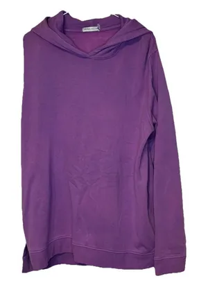 Peter Millar Women's Sweatshirt Hooded Long Sleeve Relaxed Pullover Purple Large thumbnail 1