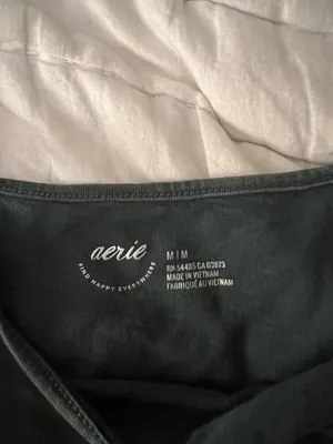 Aerie Army Green Crop Top thumbnail 2