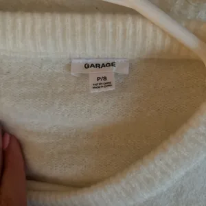 small white garage button cardigan cropped thumbnail 2