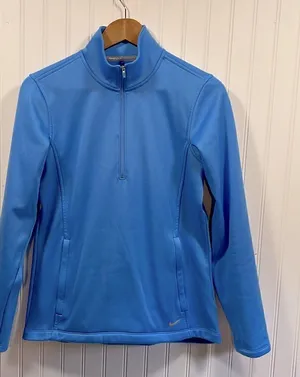 Nike Golf light blue quarter zip jacket thumbnail 1