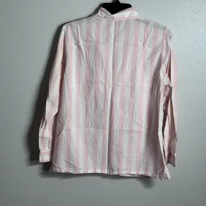 Victoria’s secret Women stripe pink/white pajama shirt top size‎ XS thumbnail 7