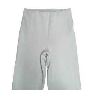 Lululemon Groove Super High Rise Flared Pants‎ Womens 2 Sage Green Ribbed Nulu thumbnail 2