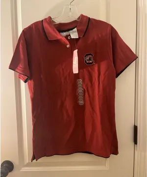 University Of South Carolina Gamecocks Adult Unisex Polo Shirt Slim Fit Size S thumbnail 1