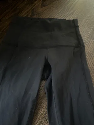 Lululemon size 4 black Lululemon leggings full length ballet crisscross thumbnail 4