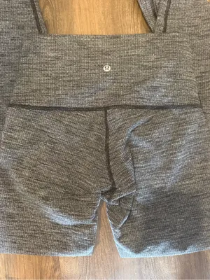 lululemon athletica High-Rise Heathered Gray Leggings thumbnail 5