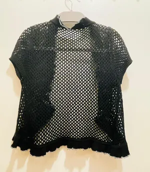 women cardigan black cape top Size 1 thumbnail 2