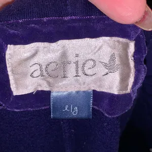 Aerie purple large wide leg sweatpants thumbnail 7