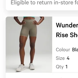 Lululemon Wunder train shorts 4” thumbnail 2