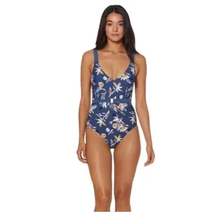 NWT Dolce Vita PIGEON Matisse Floral One Piece Swimsuit Size Small Missing‎ Belt thumbnail 2