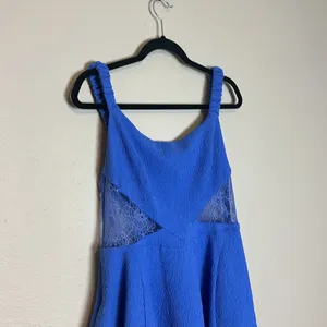 Free People Brooklyn Iris Blue Mini‎ Dress Size Large NWT thumbnail 6