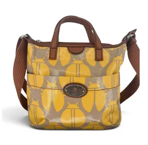 Fossil Key-Per Ladybug Crossbody Bag Yellow Coated Canvas Tote thumbnail 1