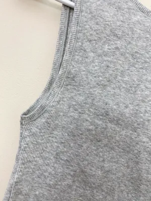 SKIMS cotton rib tank in light heather grey size XS thumbnail 12