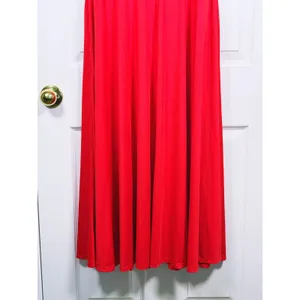 Halara Scoop Neck Midi Dress Size Large Red Cap Sleeve Flowy Casual Pockets thumbnail 8
