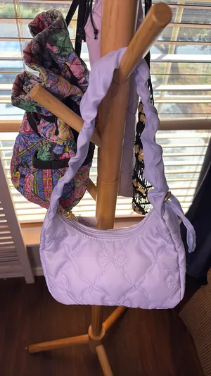 Love Shack Fancy shoulder bag lilac thumbnail 4