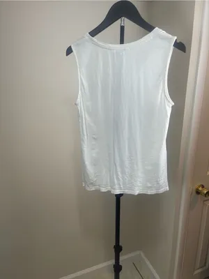 Tommy Bahama White Scoop Neck Tank Top thumbnail 3
