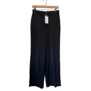 Quince Stretch Crepe Classic Trouser Pants Black Size 8 NWT thumbnail 2