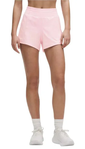 Lululemon Hotty Hot High-Rise Lined Short 4" Pink Organza thumbnail 1