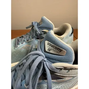 Saucony Triumph 21 Women's Road Running Shoes Size 9 Blue/White Lace Up thumbnail 2