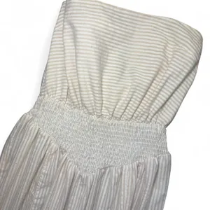 NWT Somedays Lovin Drifting South Strapless Feminine Neutral Maxi Dress — SMALL thumbnail 7