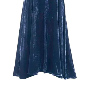 Boden Velvet Dress Dark Blue 2‎ thumbnail 8