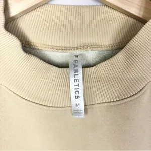 Fabletics James Shorewood Tan Mock‎ Neck Pullover Sweatshirt M thumbnail 6