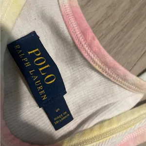 Polo Ralph Lauren White Tank with Colorful Trim thumbnail 2