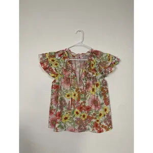 Camisa Con Estampados De Flores Para Mujer Talla Xs Marca Buddy Y Love Algodón thumbnail 4