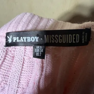 Playboy x Missguided Cable Knit Flare Pants Pink‎ Y2K Wide Leg Womens US 2 thumbnail 9