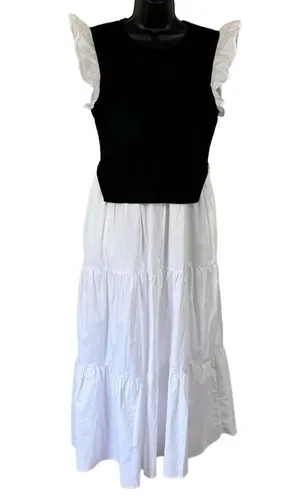 English Factory Mixed Media Sleeveless Maxi Dress thumbnail 1