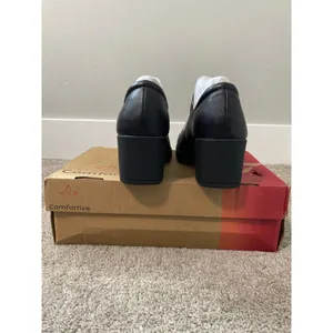 New Comfortiva Hayes Black Leather Mary Jane Heels Size 10 thumbnail 3