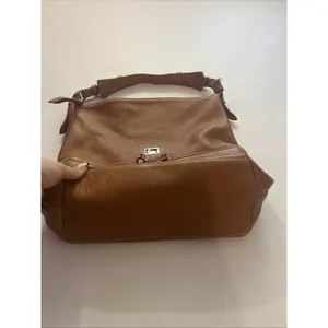 Dooney & Bourke Brown Dillen Large Zipper Pocket Sac Hobo Shoulder Bag Purse thumbnail 3