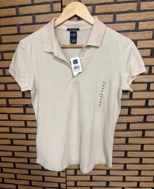 Gap tan polo size medium thumbnail 1
