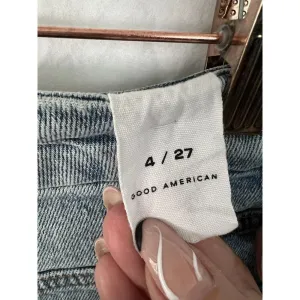 Good American Good Boy distressed Denim Blue Jeans Size 4/27 NEW!‎ thumbnail 8