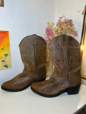 Cody James Western Boots Brown Size 5 thumbnail 4