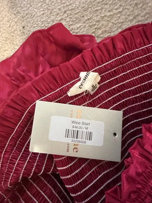 Boutique red skirt thumbnail 2