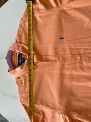 Polo Ralph Lauren Men Orange Pony Embroidery Button Down Shirt Large Length 34in thumbnail 8