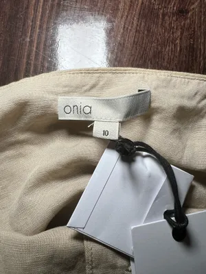 NWT Onia Air Linen High Neck Top Size 10 thumbnail 7