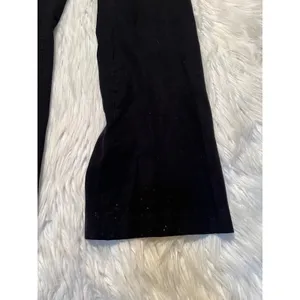 Banana Republic Women's Size 8 Jackson Fit Dress Pant Black Sexy Trouser Flare thumbnail 5