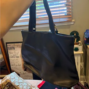 Elegant Black Studded Tote Bag thumbnail 2