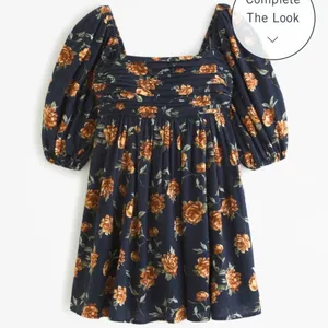 Abercrombie The Emerson Linen-Blend Puff Sleeve Mini Dress thumbnail 6