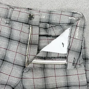 American Eagle Outfitters Plaid Flannel Super High‎ Rise Skinny Trousers Beige 4 thumbnail 7