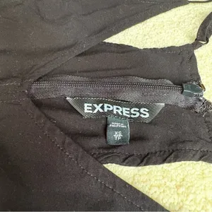 Vintage Express Black Bustier Peplum Camisole size XS thumbnail 4