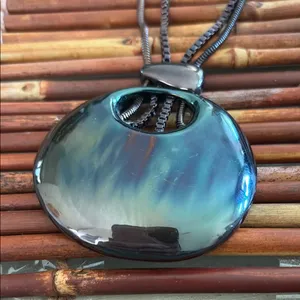 Chico's Black Pendant  Modern Necklace thumbnail 5