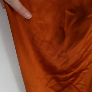 Lulus Memorable Entrance Maxi Dress Womens XS Rust Orange Satin Strapless Fitted thumbnail 8