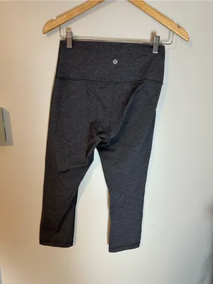 Lululemon wunder under crop leggings grey 8 thumbnail 3
