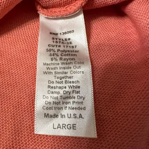 Project Social T Women's V-Neck Wearever Coral Tee - NWOT - Size L thumbnail 7