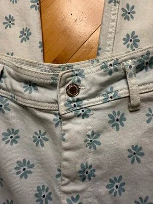 Floral Denim Jeans thumbnail 3