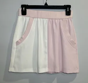Amanda Uprichard Frankie Mini Skirt Size XS Revolve‎ Pink And White Side Pockets thumbnail 1