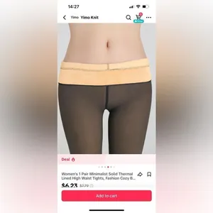 NWT Fleece‎ Tights thumbnail 3